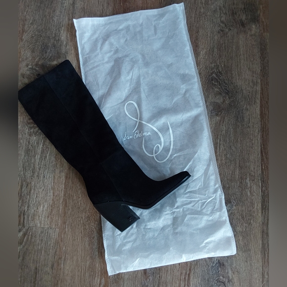 SAM EDELMAN BLACK KNEE HIGH SUEDE BOOT 8 - Picture 5 of 6